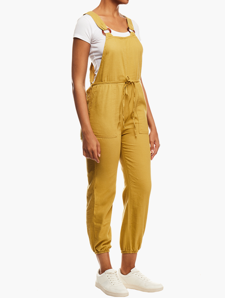 MyRunway Shop Bershka Olive Twill Overalls for Women from MyRunway.co.za